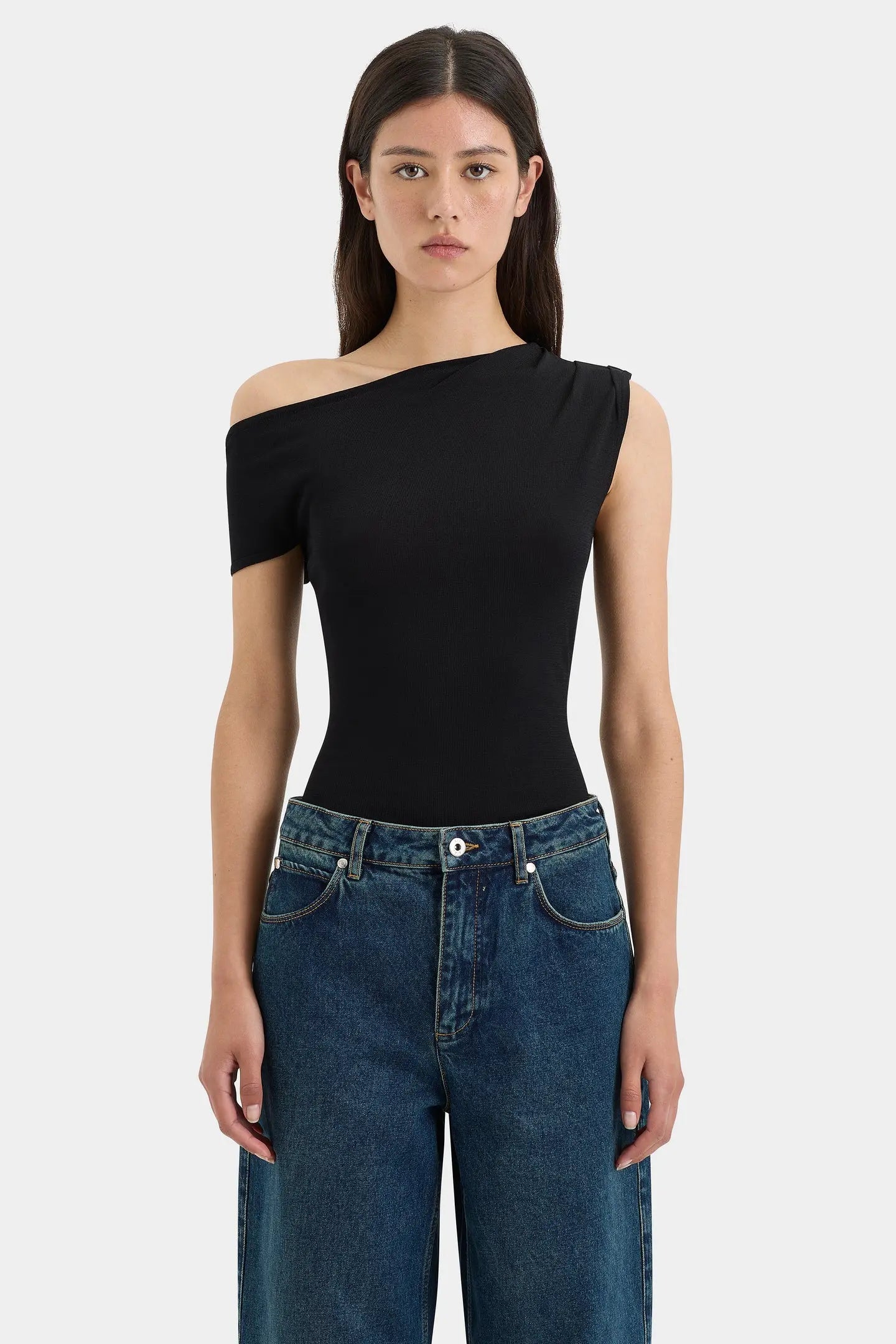 Yolanda Off Shoulder Top in Black Sir.