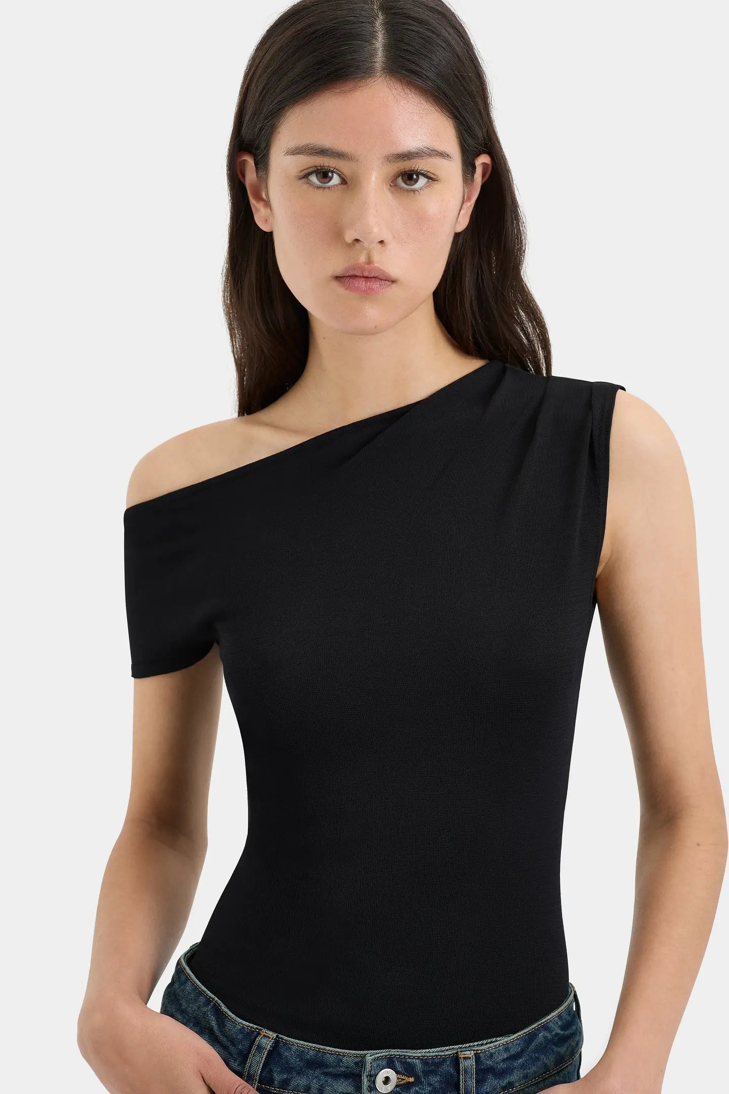 Yolanda Off Shoulder Top in Black Sir.