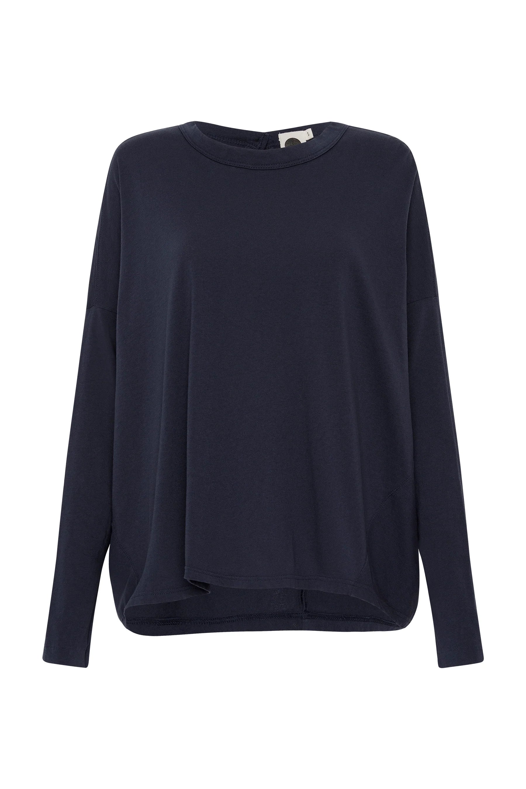 Slouch Circle Long Sleeve Tee in Blue Ink