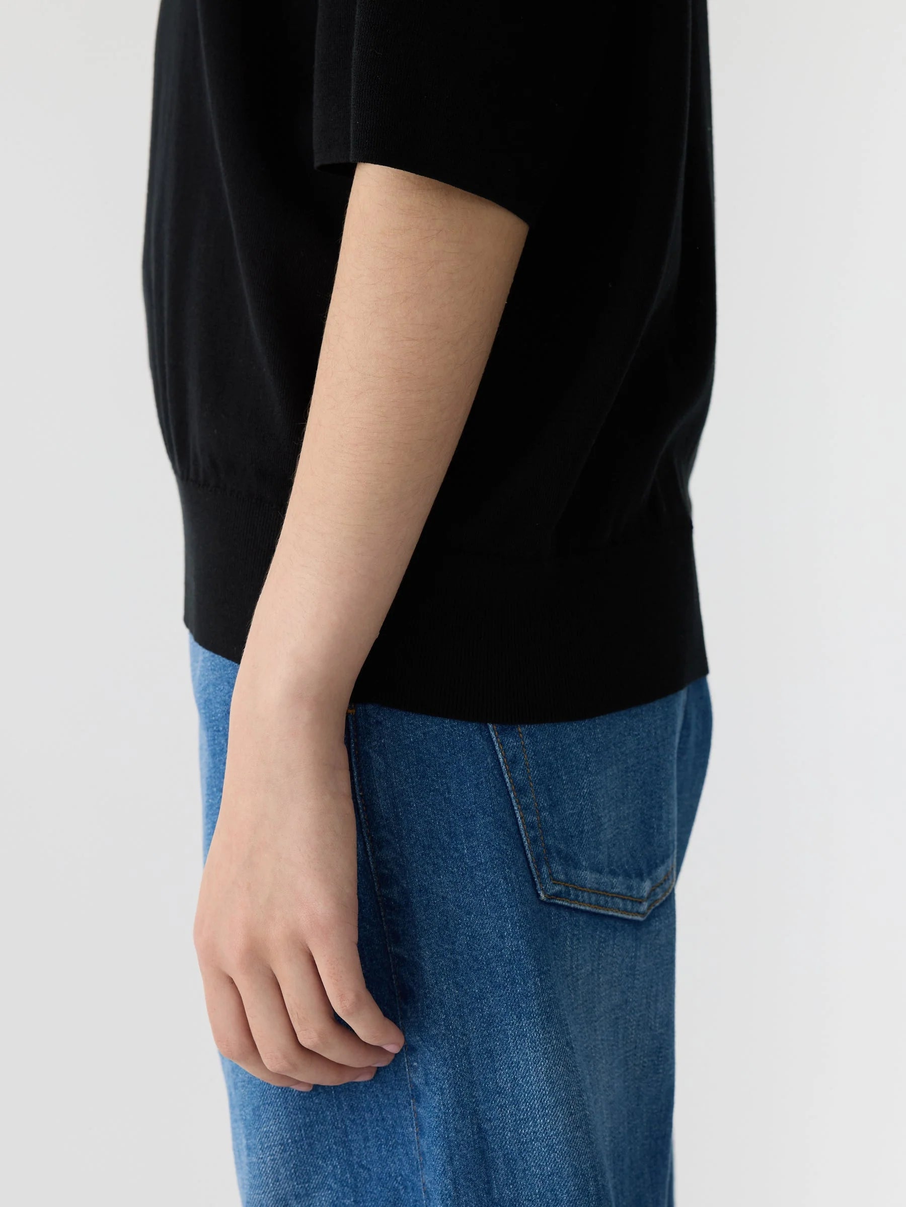 Mercerised Cotton Knit Tshirt Bassike