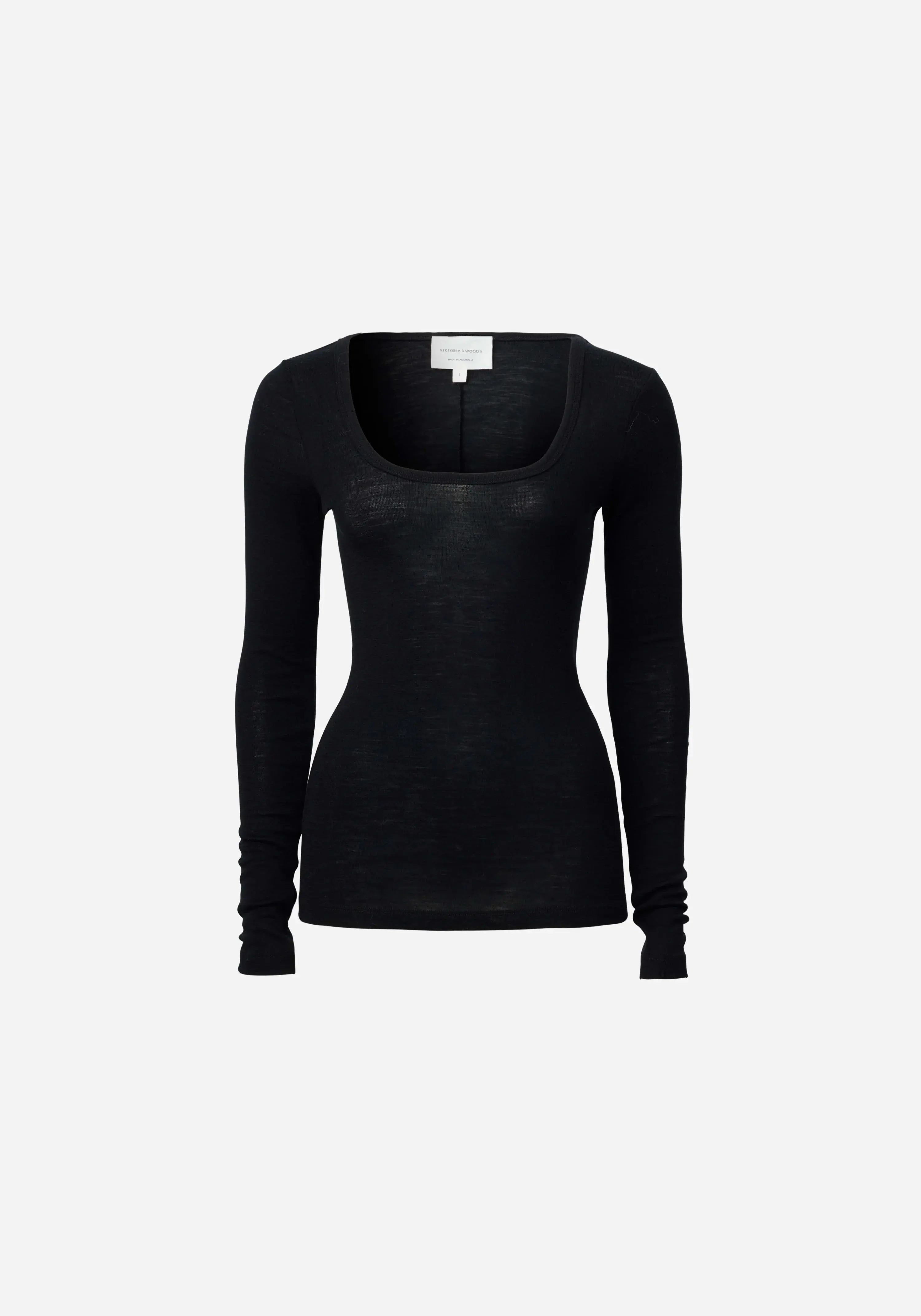 Ballerina Top Black Long Sleeve