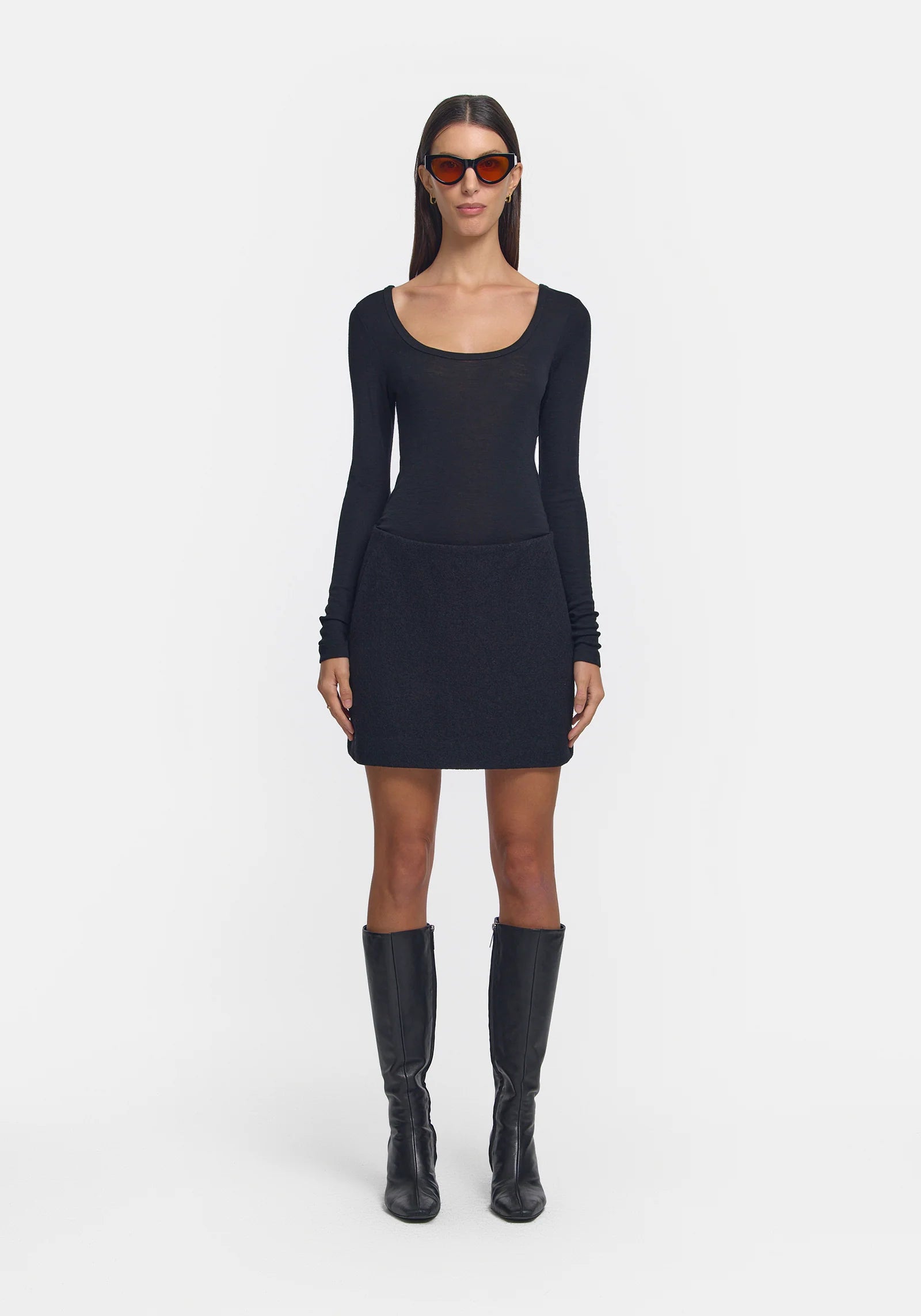 Ballerina Top Black Long Sleeve