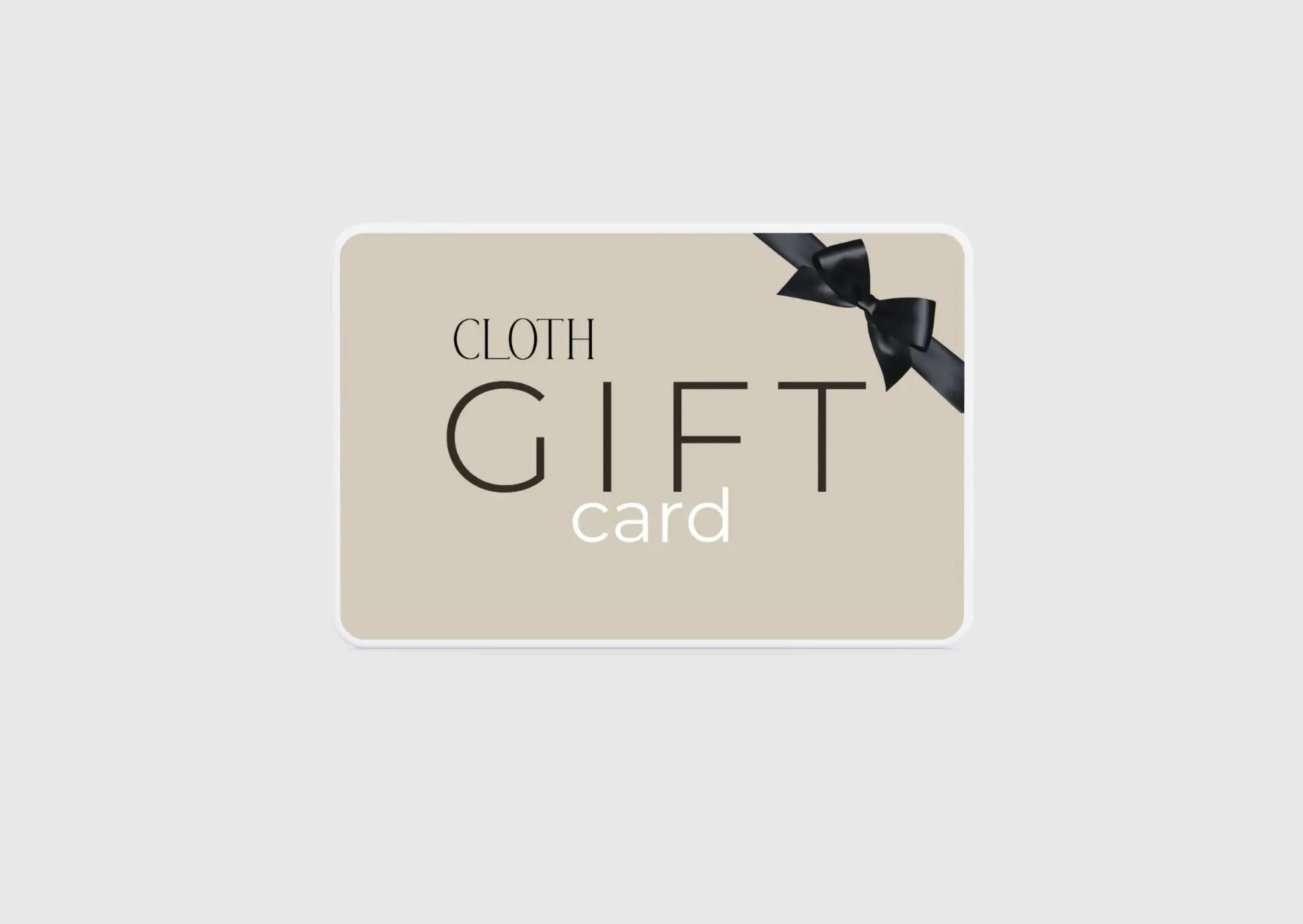 GIFT CARD Cloth Lifestyle Boutique