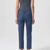 Kye Mid Rise Straight Crop Jean in Mirage