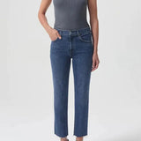 Kye Mid Rise Straight Crop Jean in Mirage