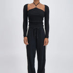 Panarea Trackpant in Black Jasmine Alexa