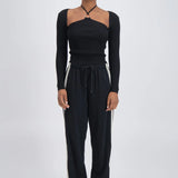Panarea Trackpant in Black Jasmine Alexa