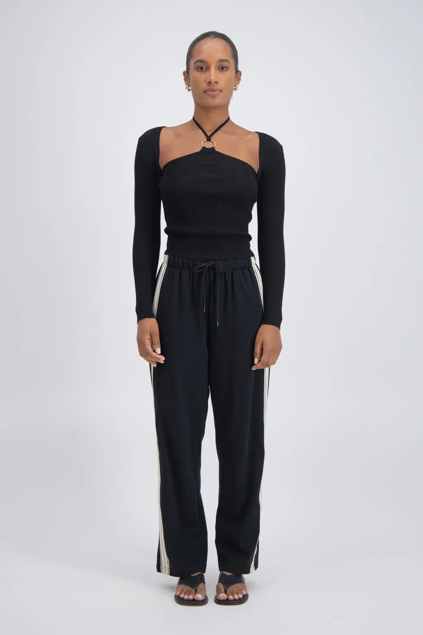 Panarea Trackpant in Black Jasmine Alexa