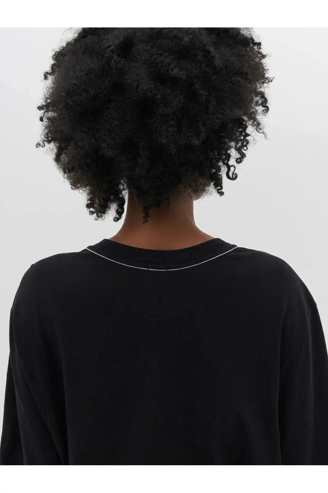 Slouch Boyfriend Short Sleeve T-shirt in Black