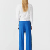 Twill Stripe Pant in Neon Blue and Ink