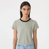 Stripe Raw Edge Baby T-Shirt BASSIKE