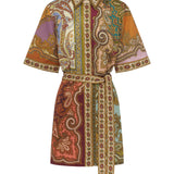 Clemenza Spliced Mini Dress Alemais