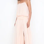 Camille Blouson Dress in Peach Bec and Bridge