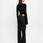 Logan Knit Top in Black Kivari