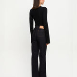 Logan Knit Top in Black Kivari
