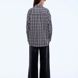Gigi Check Shirt in Charcoal Ena Pelly