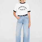 Jaylin Tee Paris in Ivory Anine Bing