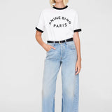 Jaylin Tee Paris in Ivory Anine Bing