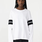 Boxy Rib Insert L/S T Shirt BASSIKE