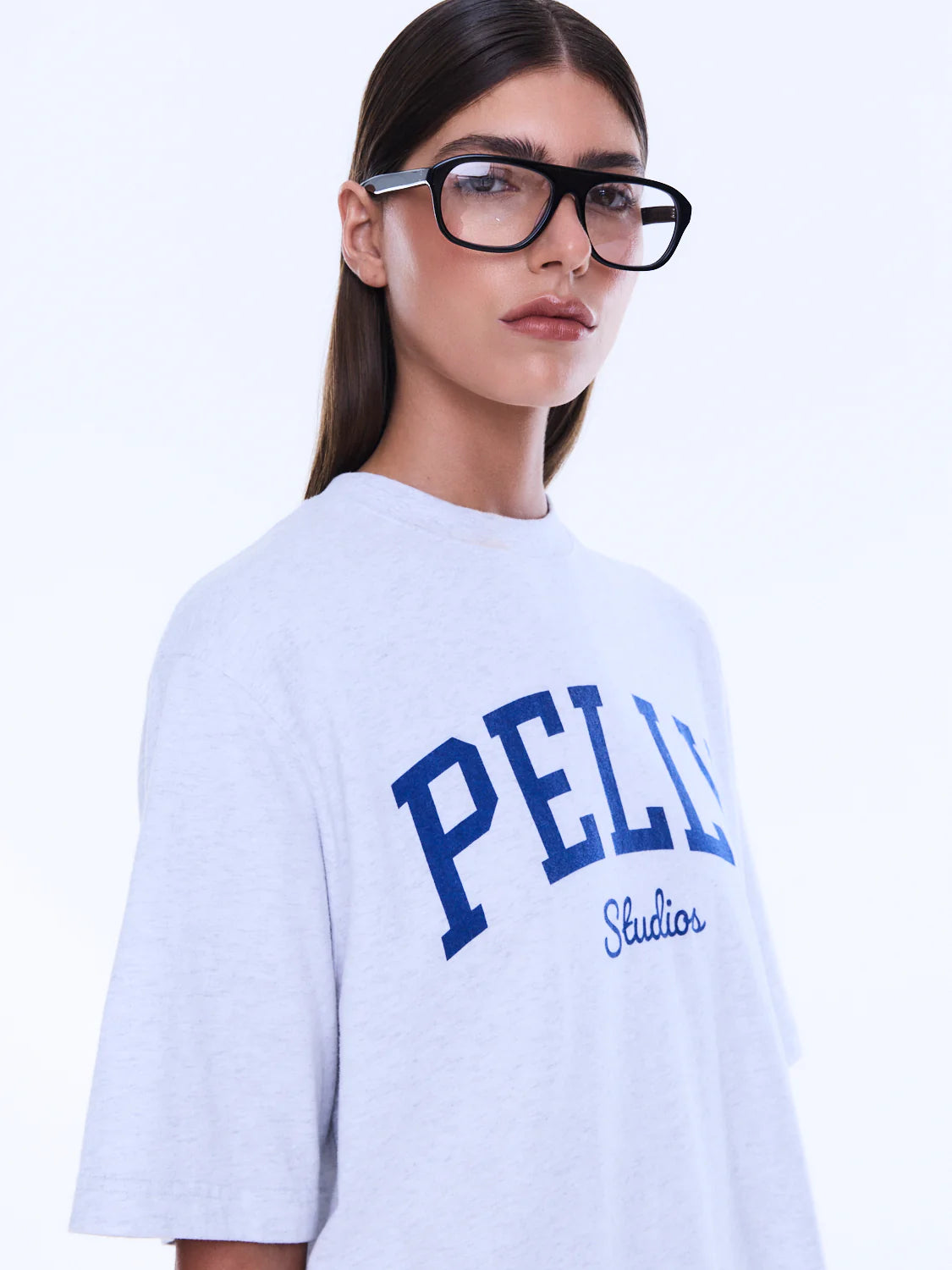 Sophia Relaxed Tee in Washed Grey (Copy) Ena Pelly