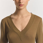 Lotus Top in Khaki Viktoria + Woods