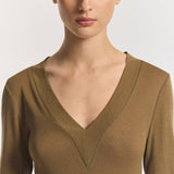 Lotus Top in Khaki Viktoria + Woods