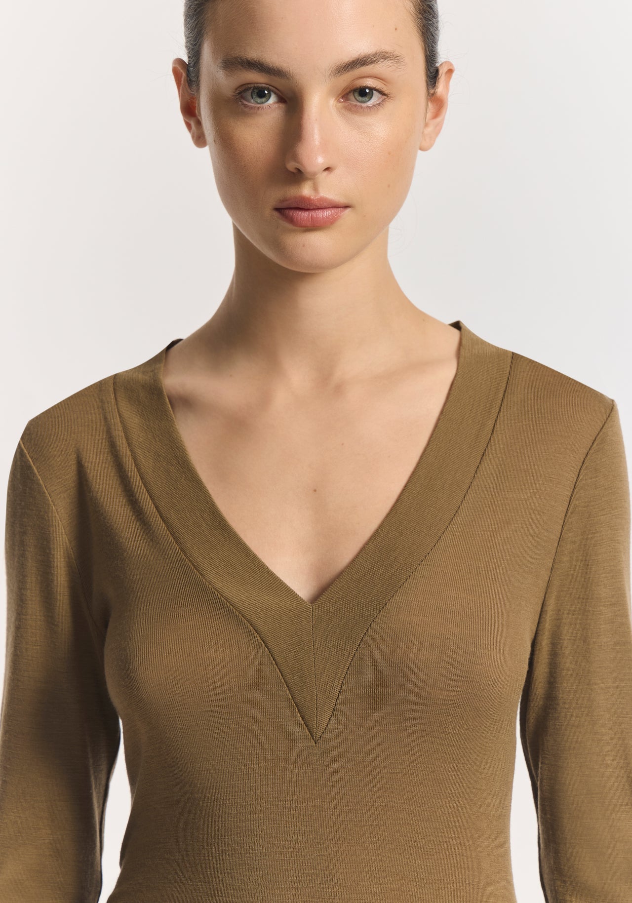 Lotus Top in Khaki Viktoria + Woods