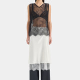 Ingrid Lace Midi Skirt in Ivory Sir.