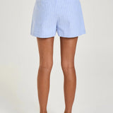 Tailored Short In Blue Stripe