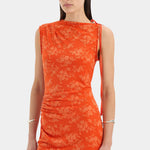 Blanca Mini Dress in Tangerine Sir.