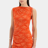 Blanca Mini Dress in Tangerine Sir.