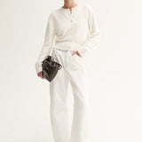 Posie Knit Cardigan in White Elka Collective