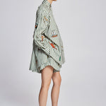 Bisou Embroidered Long Sleeve Shirt Alemais