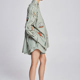 Bisou Embroidered Long Sleeve Shirt Alemais