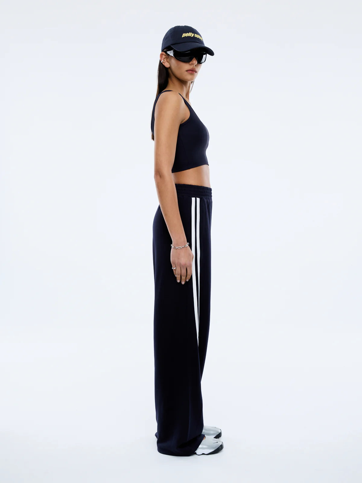 Valentina Pant in Black/White Ena Pelly
