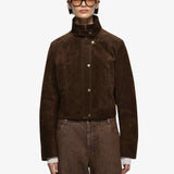 Hunter Suede Jacket in Dark Chocolate Bec and Bridge