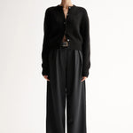 Abigail Knit Cardigan in Black Elka Collective