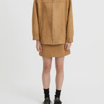 Camel jacket in suede Clothlifestyle Boutique