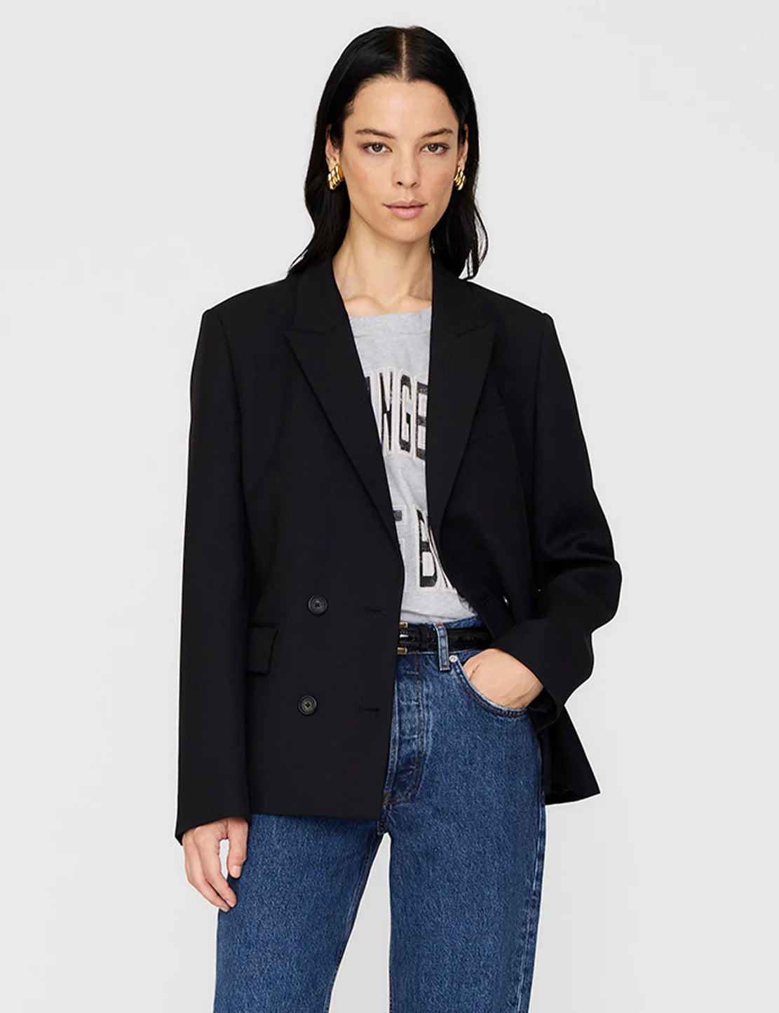 Evalyn Blazer in Black Anine Bing