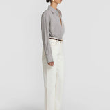 Trinity Shirt in Brown Stripe
