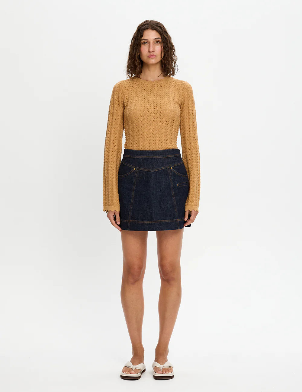 Immy Denim Mini Skirt Kivari