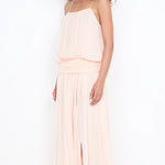Camille Blouson Dress in Peach Bec and Bridge
