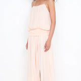 Camille Blouson Dress in Peach Bec and Bridge