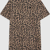 Beth Mini Dress in Leopard