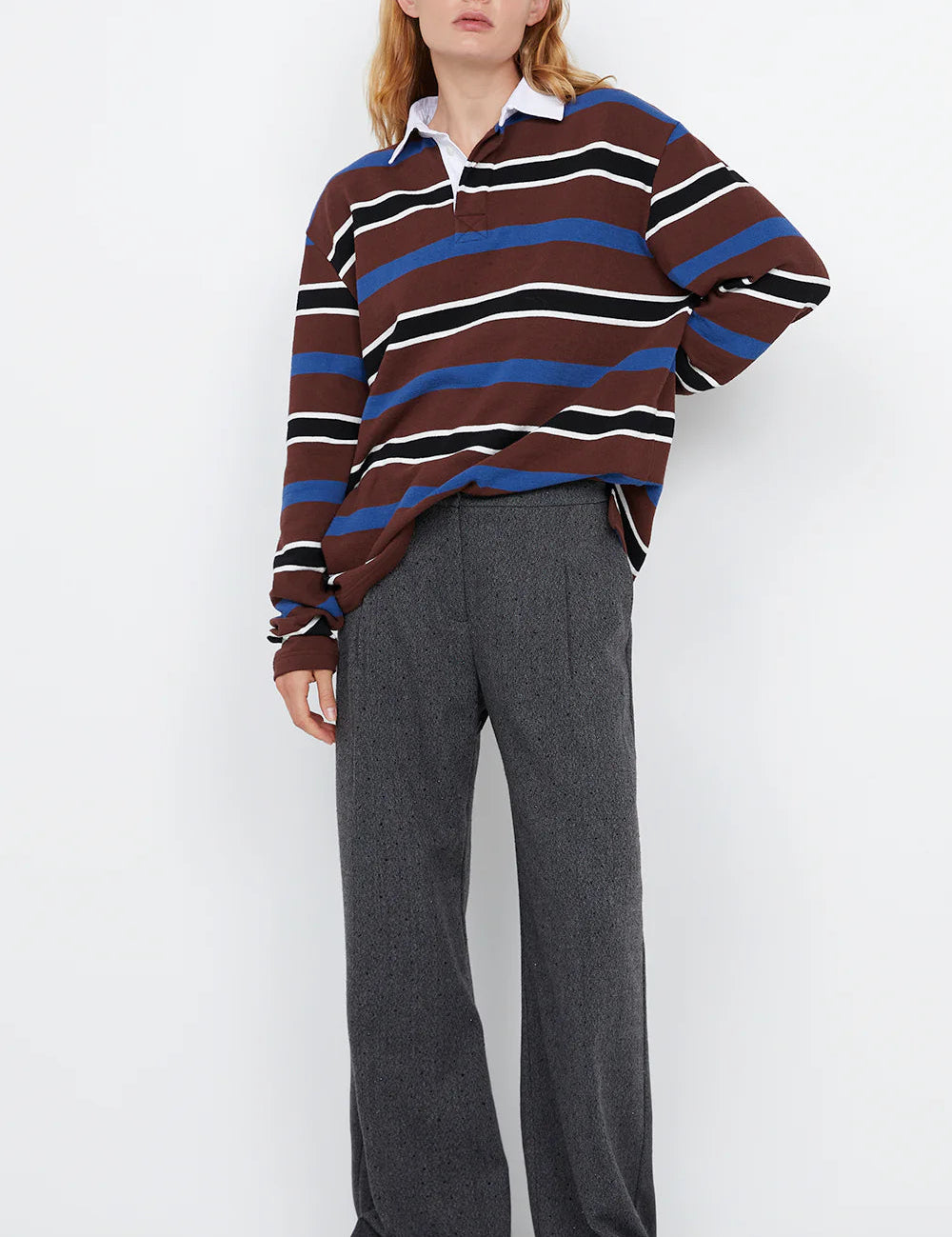 Kylo Jersey in Plum Indigo Stripe Bec and Bridge