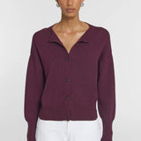 Hart Merino Cardigan in Burgundy Viktoria + Woods