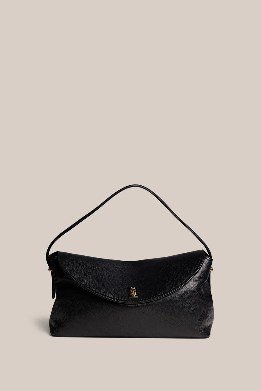 Sloane Large Black Leather Crossbody Vestirsi