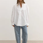 Avoca Shirt in White Bayse Brand