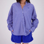 Mahalo Shirt in Blue Jasmine Alexa