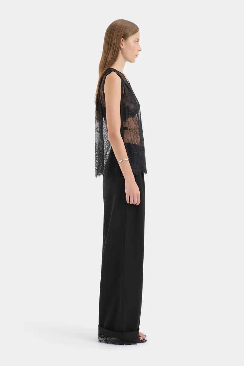 Ingrid Lace Top in Black Sir.